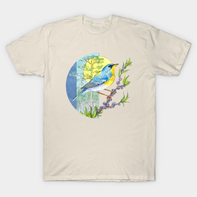 Northern Parula Warbler T-Shirt by Warbler Creative